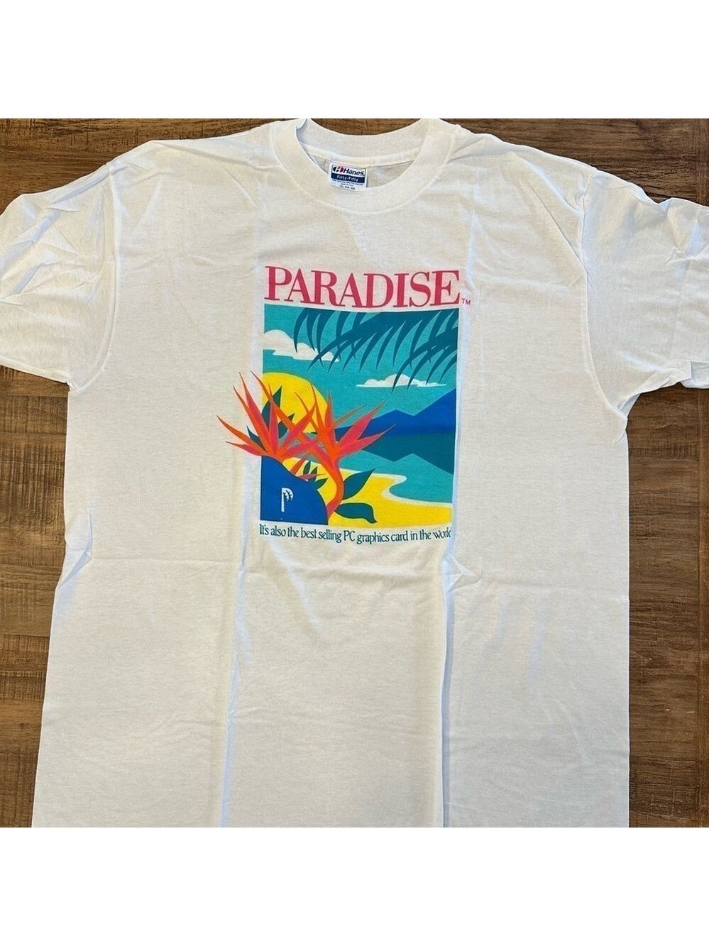 80’s Paradise PC Graphics Card T-shirt NEW Size XL Promo Western Digital Imaging
